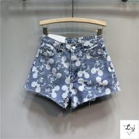 ราคา 酱กางเกงยีนขาสั้น ทรงเอ เอวสูง ผ้ายืด ขนาดใหญ่ พิมพ์ลายมิกกี้เมาส์ สไตล์เกาหลี1021 (20808799473)