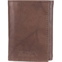 ราคา Kenneth Cole REACTION Mens Wallet RFID Genuine Leather Slim Trifold with ID Window and Card Slots One Size Brown (15003326317)