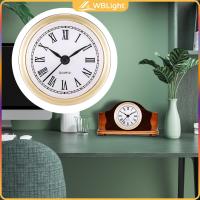 ราคา WBLight 2 4in Quartz Clock Insert Movement Wall Clock Silent Roman Numerals Rim for Clock Face Replacement Clock Crafts Clock Making Kit (20875738738)