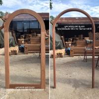 ราคา ชุดประตู วงกบ ประตูไม้ ไม้เนื้อแข็ง กรอบโล่งโค้งใส่กระจก 1 ช่อง และวงกบไม้เต็ง 2 x4 โค้ง (19834460391)