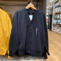 ราคา Uniqlo 2022ฤดูใบไม้ร่วง ฤดูหนาวเสื้อกันหนาวคาร์ดิแกนถักยาวบางเสื้อชาย หญิงคู่สันทนาการเสื้อ456800 (16780804414)
