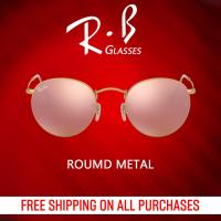 ราคา เปิดตัวผลิตภัณฑ์ใหม่ Round Metal RB3447 112 Z2 size 50 แว่นกันแดด RB Glasses Original for Women (21288555484)