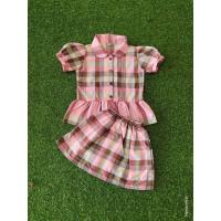 ราคา ชุดกระโปรงเด็กผู้หญิงลายผ้าขาวม้าน่ารักๆ (21267032633)