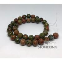 ราคา Unakite หินถูกหวย ยูนาไคต์ ขนาด 6 8 10 12 14 มิล แบบแพ็ค 10 20 เม็ด และ แบบสายยาว พร้อมไหมยืดฟรี (20900618109)