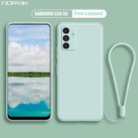 ราคา NORVIK เคสกันกระแทกเลนส์เคสโทรศัพท์5G สำหรับ Samsung Galaxy A34ฝาหลัง TPU แบบนิ่มที่เป็นซิลิโคนเหลวขอบตรงพร้อมสายคล้อง N26 D2 (20622254505)