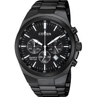 ราคา Citizen Mens Classic Chronograph Quartz Watch Stainless Steel Black Bracelet Black Dial (20600690743)