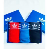 ราคา chenshanxiu Adidas กางเกงบ็อกเซอร์ ผ้าฝ้ายแท้ ปักลาย สําหรับผู้ชาย (19839385215)