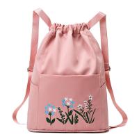 ราคา School Backpack Nylon Sports Bag Embroidered Backpack Printed Pattern Backpack Drawstring Storage Backpack (20413390544)