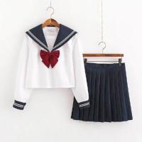 ราคา เครื่องแบบ JK Sailor บริการญี่ปุ่น Orthodox ชุดพละเด็กนักเรียน绀2วิทยาลัยลม Basic ชุดกระโปรงจีบ (15534652661)