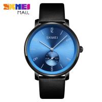 ราคา SKMEI 1398แฟชั่นสร้างสรรค์หน้าปัดขนาดเล็กควอตซ์ผู้ชายนาฬิกาสายหนังที่เรียบง่ายบางเฉียบนาฬิกาข้อมือ3ATM กันน้ำ (13156063093)