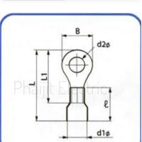ราคา หางปลากลมหุ้ม T LUG RF 1 5 3 RF 1 5 4 T LUG Red 100 Pieces Pack Round Terminal shield RF1 5 3 TLUG For Use With Cable 1 5 sq mm (12217518340)