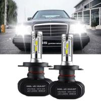 ราคา H4ไฟหน้ารถมอเตอร์ไซค์แบบ LED ชุดหลอดไฟต่ำสำหรับ MERCEDES BENZ E CLASS W124 1993 1995 (8473187111)