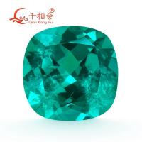 ราคา Paraíba lab created spinel with visible inclusions square cushion cut (5620852701)