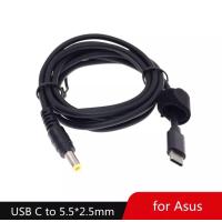 ราคา USB Type C PD Converter Universal แล็ปท็อปชาร์จสายเคเบิลสำหรับ Dell Asus Lenovo โน้ตบุ๊คสาย 1 2เมตร (17096618652)