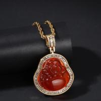 ราคา ZZOOI UWIN Buddha Pendant Necklaces For Women Gold Silver Color Colored Gem Necklace Fashion Jewelry New Style Drop Shipping (18313528346)