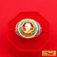 ราคา แหวนพระเครื่อง แหวนพระ แหวนหลวงพ่อรวย ปาสาทิโก วัดตะโก จ พระนครศรีอยุธยา เนื้อกะไหล่ เงิน ลงยา สินค้าขายดีพร้อมส่ง (11018634985)