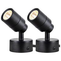 ราคา 2 Pack Spot Lights 3W Up Lights Indoor Floor Spotlight 3000K Uplights Indoor Accent Lighting (18111350610)