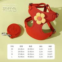 ราคา อุปกรณ์สุนัขขนาดเล็กสำหรับสุนัขแมวสายรัดหน้าอกเชือกลากปักลายดอกเดซี่ขนาดเล็กสำหรับสัตว์เลี้ยงสุนัขแมว (19743954854)