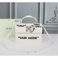 ราคา 6 Colors Off White Bag Jitney 1 4 Fashion Graffiti Sling Bag Leather Small Square Bag Handbag (16556036600)