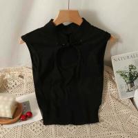 ราคา เสื้อครอปคอกลมแขนกุด สีเอิร์ธโทน เรียบหรู เว้าอกเล็กน้อย (21229738754)