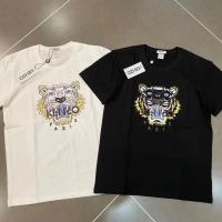 ราคา อาโก Kenzo เสื้อยืดผ้าฝ้ายใหม่ฤดูใบไม้ผลิและฤดูร้อนเสือหัวสิงโตรูปการ์ตูนทรงหลวมกีฬาแขนสั้นลำลอง (20951938891)