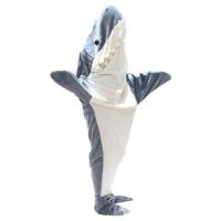 ราคา Shark Blanket Wearable Blanket Hoodie Hooded Shark Sleeping Bag Cosplay Costume Chirstmas Birthday Gifts for Shark Lovers Adults special (19684241537)