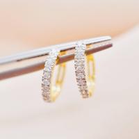 ราคา พร้อมส่ง ต่างหูเพชรแท้ ทองคำแท้9K ทอง37 5 เพชรแท้น้ำ100 เบลเยี่ยมคัต 9KPE1170 (18220574096)