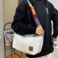 ราคา Modelhouses ผู้หญิงแฟชั่นผ้าใบ C Rossbody กระเป๋าความจุขนาดใหญ่กระเป๋า Messenger ที่มีสีสันปรับสายรัดกระเป๋าสะพายกระเป๋าวินเทจ (16620504844)