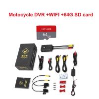 ราคา กล้อง DVR มอเตอร์ไซค์1080P กันน้ำ HD 2CH รถจักรยานยนต์กล้องติดหน้าและหลังจอ WiFi กล้องติดรถยนต์กล่องการมองเห็นได้ในเวลากลางคืนนำทาง GPS (21170669619)