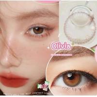 ราคา COD คอนแทคเลนส์พริตตี้ดอล Pretty doll Contact Lens รุ่น Olivia ค่าสายตา ปกติ สี Gray brown 0 00 6 00 (7748420787)