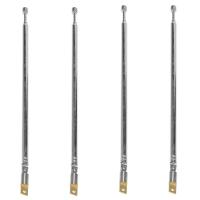 ราคา 4X Replacement 60cm 4 Sections Telescopic Antenna Aerial for Radio TV (20349369028)