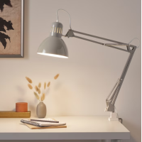 ราคา IKEA แท้ TERTIAL เทร์ทิออล โคมไฟโต๊ะทำงานดีไซน์คลาสสิก ใช้กับหลอดไฟ 2 หลอด LED E27 470 ลูเมน TH0189 (20157019108)