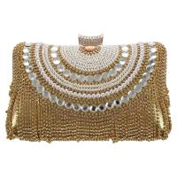 ราคา Rhinestones Tassel Clutch Diamonds Beaded Metal Evening Bags Chain Shoulder Messenger Purse Evening Bags For Wedding Bag (20127226494)
