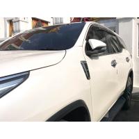 ราคา ครอบแก้มบังโคลนรถ Toyota Foutuner 2015 up งานโครเมี่ยมสลับดำ พร้อมกาว 2 หน้า (20956916283)