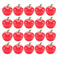 ราคา 20PCS Wedding Party Preference Apple Container Toy Filled Plastic Apple Shaped Candy Box Birthday Wedding Decoration (20943415245)