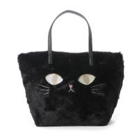 ราคา Japanese new winter COLORS big eyed cat embroidery plush hand held cross body womens bag big sale SSY (20764101103)