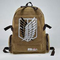 ราคา มีในสต็อก Attack On Titan Adult Children S Anime School Bag Cartoon Backpack Canvas Casual Fashion (16842703700)