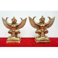 ราคา พญาครุฑคู่ เนื้อทองเหลืองขัด เครื่องหมายแห่งความเป็นมงคล ขนาดปีกกว้าง 3 นิ้ว สูง 3 นิ้ว (411271910)