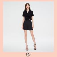 ราคา asv aw23 Benita High Waisted Shorts กางเกงผู้หญิง ขาสั้น เอวสูง แต่งกระดุมทอง (20629941632)