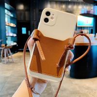 ราคา YJJ เคสโทรศัพท์ซิลิโคนเหลวกระเป๋าใส่บัตรสำหรับ IPhone15 14 Plus 13 Pro Max 12 Mini 11 Pro XR XS 7 8 Crossbody เคสมีสายคล้องคอ (20287441037)