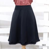 ราคา กระโปรงทำงาน กระโปรงทรงย้วย กระโปรงสีดำ รหัส 563 (17316008222)