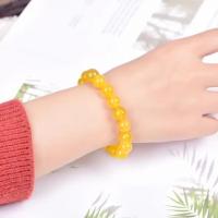 ราคา สร้อยข้อมือบุษราคัมข้าวซินเจียงแท้ธรรมชาติหยกโกบิหยกทองสร้อยข้อมือลูกปัดคู่ชายและหญิง (19948287497)
