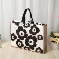 ราคา Jute Tote Bag Daisy Shopping Bag Burlap Bag Reusable Shopping Burlap Tote Bags (16797150870)