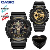 ราคา เดิม G Shock Baby G GA100 BA110 ผู้ชายและผู้หญิงกีฬานาฬิกาคู่ตั้ง 200 เมตรกันน้ำกันกระแทกกีฬาคนรักกีฬานาฬิกาข้อมือรับประกัน 4 ปี BA 110 1A GA 100CF 1A9 (20437112938)