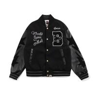 ราคา BAPE Men Jackets เสื้อแจ็คเก็ตเบสบอลปักลายโมโนแกรมสำหรับผู้ชายและผู้หญิง (16458785706)