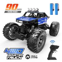 ราคา Holy StoneDEERC 116 Scale Super High Speed 7 5Kmh Climbing Rock Crawler Rc Car Mobil Remote Control 2 4Ghz 4WD Off Road Vehicle RC Drift Toy Car LED Headlight Racing Rock Climbing Car Electric Buggy A