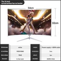 ราคา ส่งจากไทย จอมอนิเตอร์17 27นิ้ว แบบโค้ง หน้าจอคอมพิวเตอร์ จอคอมพิวเตอร์โค้ง Curved จอ 32นิ้ว 2K144HZ IPS Panel VGA HDMI จอคอม 1080P 24นิ้วLED Gaming Monitor จอคอมพิวเตอร์ (20600366826)