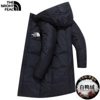 ราคา Warm The North Face Dynamic เสื้อขนเป็ดความยาวกลางฤดูใบไม้ร่วงและฤดูหนาวขนาดใหญ่ของผู้ชายเสื้อขนเป็ดเป็ดสีขาวมีฮู้ดอบอุ่นแบบหลวม (17125670567)