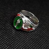 ราคา แหวนชุบเงินไอ้ไข่ให้รวย ปรับไซส์ได้ ลงยาเขียว (11646568142)