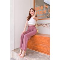 ราคา M2 กางเกงผ้าฮานาโกะขาตรงเอวสูงซิปหลังไซส์S 2Xl (15948003094)